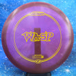 Load image into Gallery viewer, Purple Discraft Wasp in Z Line plastic with a Yellow Matte foil stamp.
