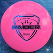 Load image into Gallery viewer, Pink Swirl Dynamic Discs Raider in Fuzion plastic with a Black Matte foil stamp.
