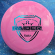 Load image into Gallery viewer, Pink Swirl Dynamic Discs Raider in Fuzion plastic with a Black Matte foil stamp.
