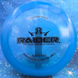 Load image into Gallery viewer, Blue Dynamic Discs Raider in Lucid plastic with a Black Matte foil stamp.
