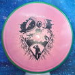 Load image into Gallery viewer, Green Rim and Metallic Pink Prism Plasma Plastic Axiom Pyro Unearthed Stamp - 176g - Dark Stars Stamp.
