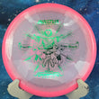 Load image into Gallery viewer, Pink and moondust Halo Champion PD2 distance driver, 2026 Väinö Mäkelä Champion Series tour stamp with green holo foil.
