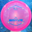 Load image into Gallery viewer, New Royal Clear Latitude 64 Brave - 10/10 Condition - 174g - Pink with Blue Holo Stamp.
