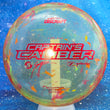 Load image into Gallery viewer, Lime and Red Z Jawbreaker Plastic Discraft Captain's Caliber Seppo Paju First Run - 174g - Red Checker Holographic Stamp.

