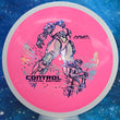 Load image into Gallery viewer, New Neon Pink MVP Control from the Special Edition Series in Premium Neutron Plastic - Silver and Blue Holographic Stamp - 175g.
