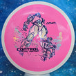 Load image into Gallery viewer, New Pink Swirl MVP Control from the Special Edition Series in Premium Neutron Plastic - Silver and Blue Holographic Stamp - 174g.
