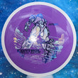 Load image into Gallery viewer, New Purple MVP Control from the Special Edition Series in Premium Neutron Plastic - Silver and Blue Holographic Stamp - 169g.
