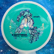 Load image into Gallery viewer, New Teal MVP Control from the Special Edition Series in Premium Neutron Plastic - Silver and Blue Holographic Stamp - 174g.
