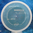 Load image into Gallery viewer, New White Rim with Teal Swirl Core MVP Dimension from the Project Lab Coat Series in Premium Neutron Plastic - Silver Holographic Stamp - 173g.
