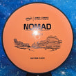 Load image into Gallery viewer, Orange MVP James Conrad Nomad in Electron plastic with Black specialty stamp - 173g.
