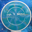 Load image into Gallery viewer, MVP Signal Cosmic Neutron - Project Lab Coat - Blue-Teal Swirl with Silver Stamp - 174g
