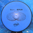 Load image into Gallery viewer, Blue MVP Spin in Electron plastic with Black specialty stamp - 169g.
