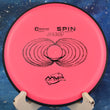 Load image into Gallery viewer, Red MVP Spin in Electron plastic with Black specialty stamp - 170g.
