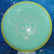 Load image into Gallery viewer, Pre-Owned Neutron Axiom Virus - Blue Plate with Yellow Swirl Rim - 8/10 Condition - 167g - Inked On Back.
