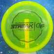 Load image into Gallery viewer, Pre-Owned Neon Yellow Climo Disc Golf Streak in Victory Line Plastic - 8.5/10 Condition - 176g - Uninked.
