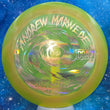 Load image into Gallery viewer, Pre-Owned Yellow 2023 Andrew Marwede Swirl Plastic DGA Hurricane - 9/10 Condition - 173g - Inked.
