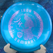 Load image into Gallery viewer, Top view of a Pink pre-owned Discmania MD3 Iron Samurai 4 (Eagle McMahon Signature Series) in iridescent Chroma C-Line plastic.
