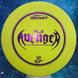 Load image into Gallery viewer, Pre-Owned Yellow Discraft Avenger in Out of Production PFN No Tooling ESP FLX Plastic - 8/10 Condition - 169g - Inked On Bottom.

