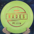 Load image into Gallery viewer, Pre-Owned Lime and Yellow Paul McBeth Series ESP Swirl Plastic Discraft Hades - 7.5/10 Condition - 173g - Uninked.
