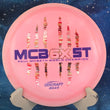 Load image into Gallery viewer, Pre-Owned Pink Swirl ESP Discraft Heat with specialty Paul McBeth 6 Claw stamp - 8/10 Condition - 175g.
