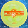 Load image into Gallery viewer, Pre-Owned Lime Swirl Prototype ESP Plastic Discraft Joy - Paige Pierce Signature Series - 8.5/10 Condition - 172g - Uninked.
