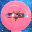 Load image into Gallery viewer, Pre-Owned Pink Swirl Prototype ESP Plastic Discraft Joy - Paige Pierce Signature Series - 9.5/10 Condition - 174g - Uninked.
