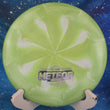 Load image into Gallery viewer, Pre-Owned 2022 Ledgestone Edition ESP Swirl Discraft Meteor - Green and White Swirl - 8/10 Condition - 179g - Ink Stamp On Back.
