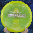 Load image into Gallery viewer, Pre-Owned Neon Yellow Lucid Plastic Dynamic Discs Emac Truth - 8/10 Condition - 173g - Inked Stamp on Back.
