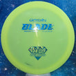 Load image into Gallery viewer, Pre-Owned Neon Yellow Hyper Diamond Plastic Gateway Blade - 9/10 Condition - 175g - Uninked.
