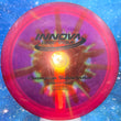 Load image into Gallery viewer, Pre-Owned IDye Champion Innova Sidewinder - Red and Yellow Tie Dye - 7.5/10 Condition - 171g - Inked.
