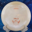 Load image into Gallery viewer, Pre-Owned Metallic Gold PFN OOP Jesper Lundmark Gold Line Plastic Latitude 64 Halo - 8/10 Condition - 175g - Inked On Back.
