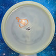 Load image into Gallery viewer, Pre-Owned White Drew Gibson Signature Series Bottom Stamped Glow Plastic RPM Discs Kotuku - 10/10 Condition - 178g - Uninked.
