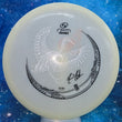 Load image into Gallery viewer, Pre-Owned White Drew Gibson Signature Series Bottom Stamped Glow Plastic RPM Discs Kotuku - 10/10 Condition - 178g - Uninked.
