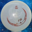 Load image into Gallery viewer, Pre-Owned White Drew Gibson Signature Series Glow Plastic RPM Discs Kotuku - 8.5/10 Condition - 178g - Inked.
