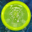 Load image into Gallery viewer, Pre-Owned Neon Yellow Westside Discs Adder - Christmas VIP Special Edition - 9.5/10 Condition - 175g - Uninked.
