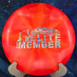 Load image into Gallery viewer, Pre-Owned Red Custom Stamp Tournament Burst Plastic Westside Discs Stag - 9/10 Condition - 176g - Uninked.
