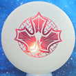 Load image into Gallery viewer, Pre-Owned White "Iron Leaf" Test Glow Trophy Line Plastic Climo Disc Golf Bellair - 9/10 Condition - 177g - Uninked.

