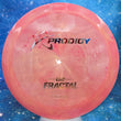 Load image into Gallery viewer, New Pink and Yellow Prodigy D2 Distance Driver in 750 Fractal Plastic - Flag and Gold Holographic Stamp - 173g.
