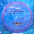 Load image into Gallery viewer, New Purple and Blue Prodigy D2 Distance Driver in 750 Fractal Plastic - Flag and Gold Holographic Stamp - 175g.
