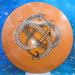 Load image into Gallery viewer, New Orange Glimmer Plastic Prodigy F3 Reblend - White and Black Gravity Stamp - 174g.
