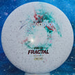 Load image into Gallery viewer, New White and Green Fractal 300 Firm Plastic Prodigy PA3 - Blue Bubbles and Rasta Gravity Stamp - 171g.
