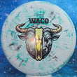 Load image into Gallery viewer, New Green and Black Fractal 300 Plastic Prodigy Waco - Oil Slick and Black Dual-Foil Stamp - 178g.
