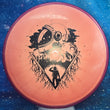 Load image into Gallery viewer, Purple Rim and Metallic Peach Prism Plasma Plastic Axiom Pyro Unearthed Stamp - 176g - Dark Stars Stamp.
