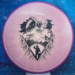 Load image into Gallery viewer, Purple Rim and Metallic Pink Prism Plasma Plastic Axiom Pyro Unearthed Stamp - 176g - Dark Stars Stamp.
