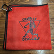 Load image into Gallery viewer, Red Gravity Disc Golf 16x16 Waffle Towel with Carabiner Clip.
