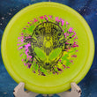 Load image into Gallery viewer, Infinite Discs - Glyph - Metal Flake Glow C-Blend - Neon Alien Head - Special Edition 3-Foil Stamp
