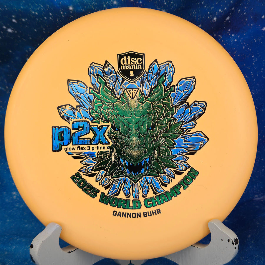 Discmania - Gannon Buhr Signature P2X - Glow Flex 3 P-Line - 2025 World Champion Edition