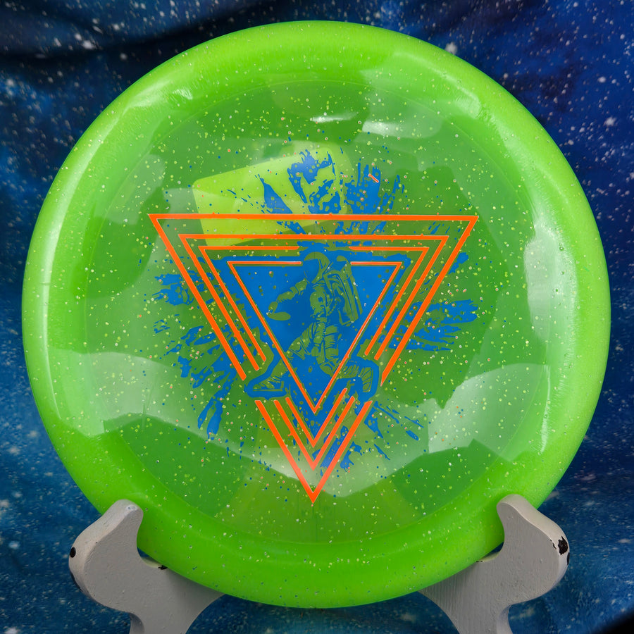 Innova - Destroyer - Metal Flake Champion - Neon Astro - Special Edition 2-Foil Stamp