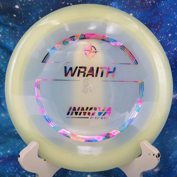 Innova Innova - Wraith - Proto Glow Champion disc golf disc photo COLOR/WEIGHT/STAMP - Gravity Disc Golf