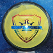 Load image into Gallery viewer, Pre-Owned - Dynamic Discs - Enforcer (Chameleon Sockibomb FourPoints, Lucid X, Metal Flake Fluid, Fuzion Orbit)
